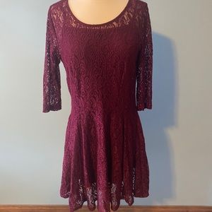 Burgundy Dress